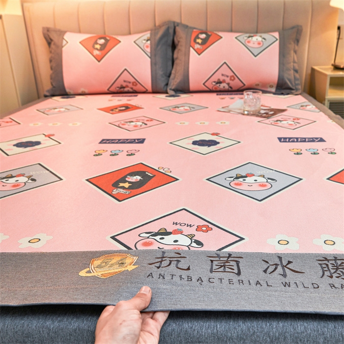 91家纺网 家纺一手货源 找家纺 鑫姿席业 2025新款A类抗菌冰藤席 苏菲庄园