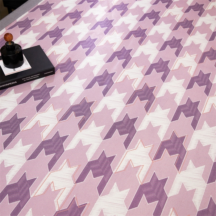 91家纺网 家纺一手货源 找家纺 鑫姿席业 2025新款A类抗菌冰藤席 歌本哈根-紫