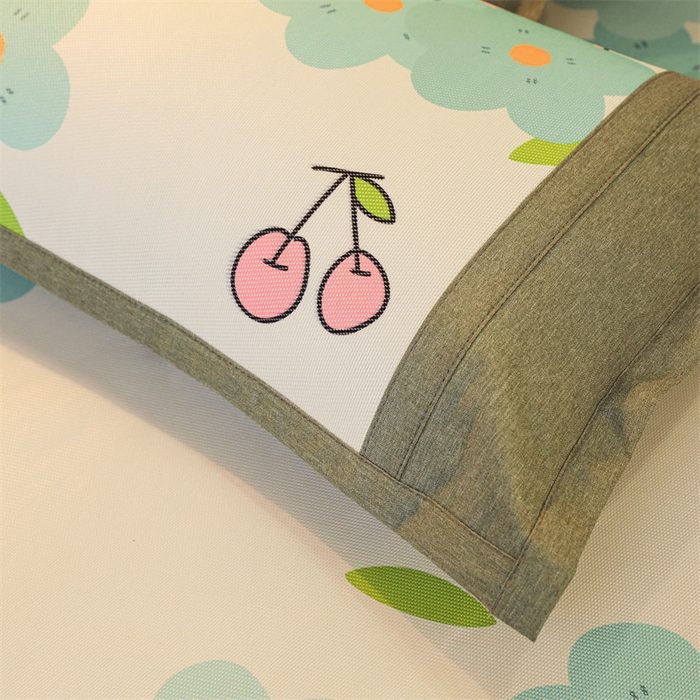 91家纺网 家纺一手货源 找家纺 鑫姿席业 2025新款A类抗菌冰藤席 花与兔子-1