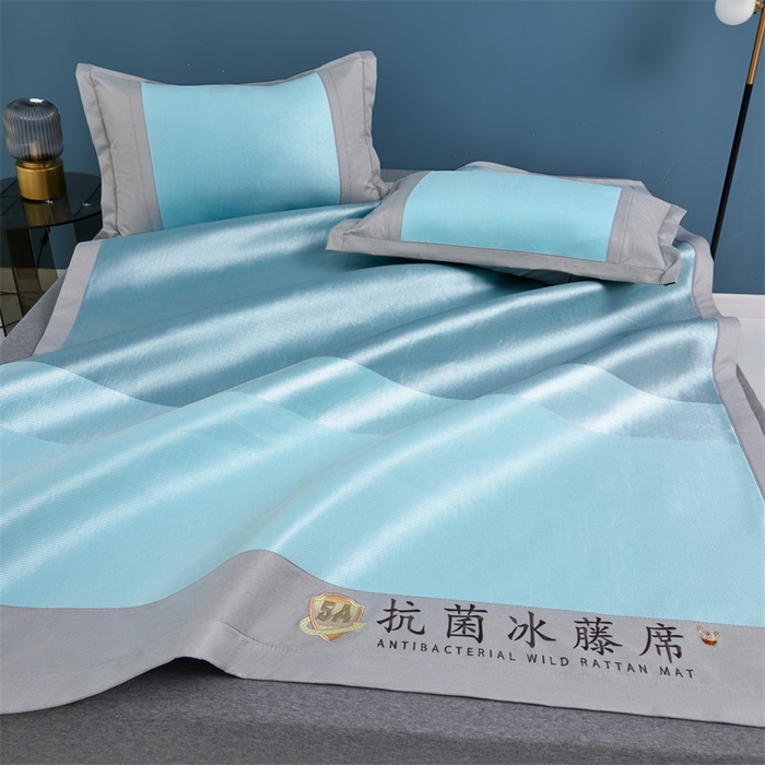 91家纺网 家纺一手货源 找家纺 （总）鑫姿席业 2025新款5A抗菌冰藤席（渐变）床单款系列