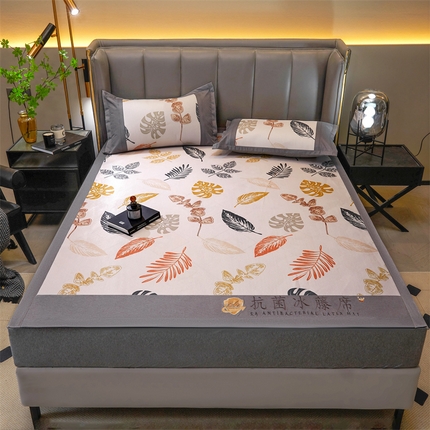 鑫姿席业 2025新款A类抗菌冰藤席 叶夜语