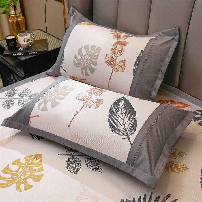 91家纺网 家纺一手货源 找家纺 鑫姿席业 2025新款A类抗菌冰藤席 叶夜语