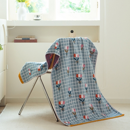 91家纺网 家纺一手货源 找家纺 （总）雯雨家纺 2023新款全棉卡通系列纱布浴巾