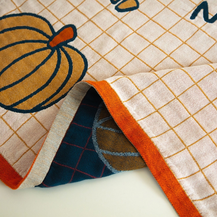 91家纺网 家纺一手货源 找家纺 雯雨家纺 2023新款全棉卡通系列纱布浴巾 南瓜乐园