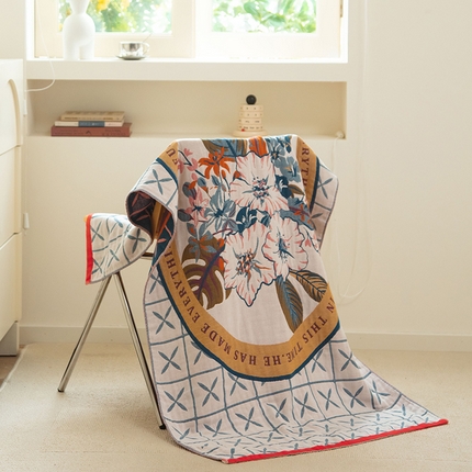 91家纺网 家纺一手货源 找家纺 （总）雯雨家纺 2023新款全棉卡通系列纱布浴巾