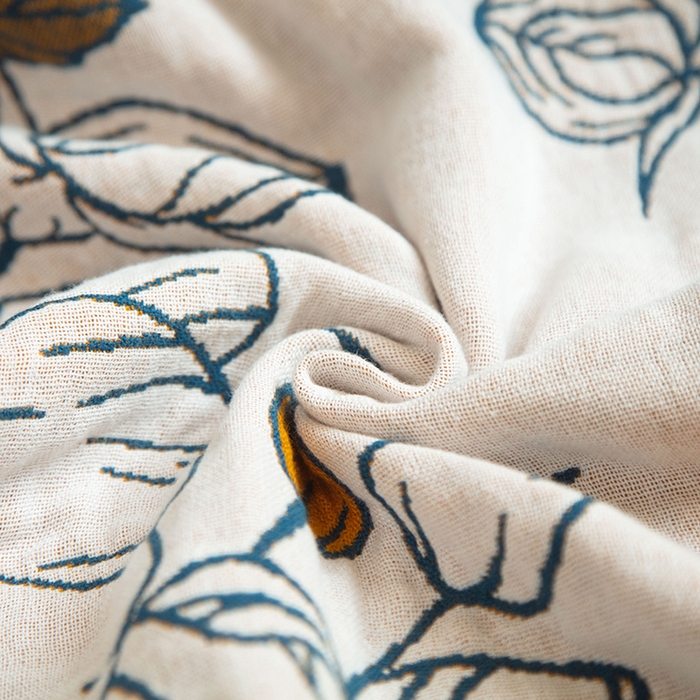 91家纺网 家纺一手货源 找家纺 雯雨家纺 2023新款全棉卡通系列纱布浴巾 花仙子-粉