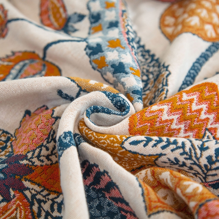 91家纺网 家纺一手货源 找家纺 雯雨家纺 2023新款全棉卡通系列纱布浴巾 珠帘花