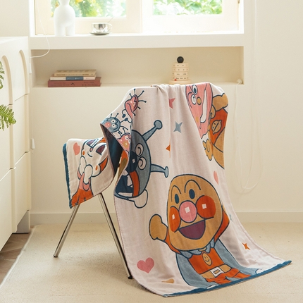 91家纺网 家纺一手货源 找家纺 （总）雯雨家纺 2023新款全棉卡通系列纱布浴巾