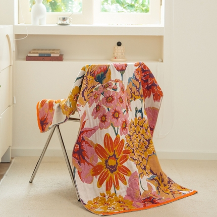 91家纺网 家纺一手货源 找家纺 （总）雯雨家纺 2023新款全棉卡通系列纱布浴巾