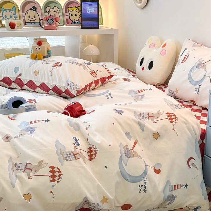 91家纺网 家纺一手货源 找家纺 昔可家纺 2023新款全棉四件套-洛丽塔风 梦境之旅