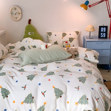 91家纺网 家纺一手货源 找家纺 （总）昔可家纺 2023新款圣诞款四件套