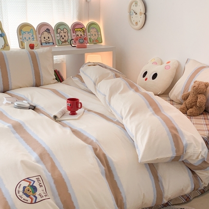 91家纺网 家纺一手货源 找家纺 （总）昔可家纺 2023新款全棉四件套-ins卡通系列
