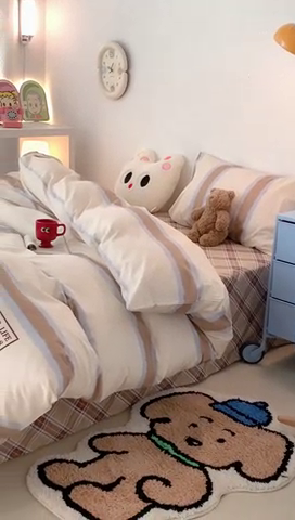 91家纺网 家纺一手货源 找家纺 （总）昔可家纺 2023新款全棉四件套-洛丽塔风