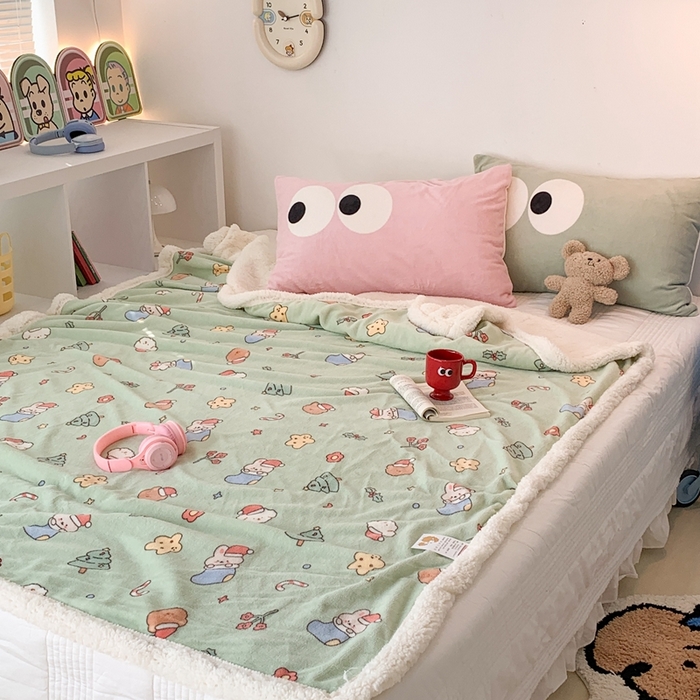 91家纺网 家纺一手货源 找家纺 昔可家纺 2023新款圣诞款毯子 圣诞小礼物