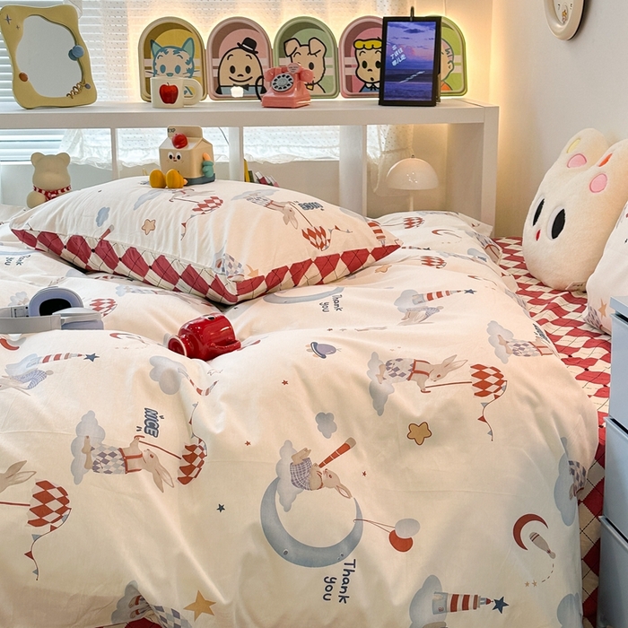 91家纺网 家纺一手货源 找家纺 昔可家纺 2023新款全棉四件套-洛丽塔风 梦境之旅