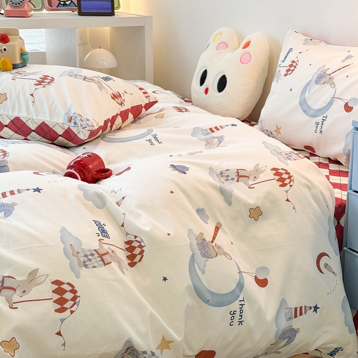 91家纺网 家纺一手货源 找家纺 昔可家纺 2023新款全棉四件套-洛丽塔风 梦境之旅