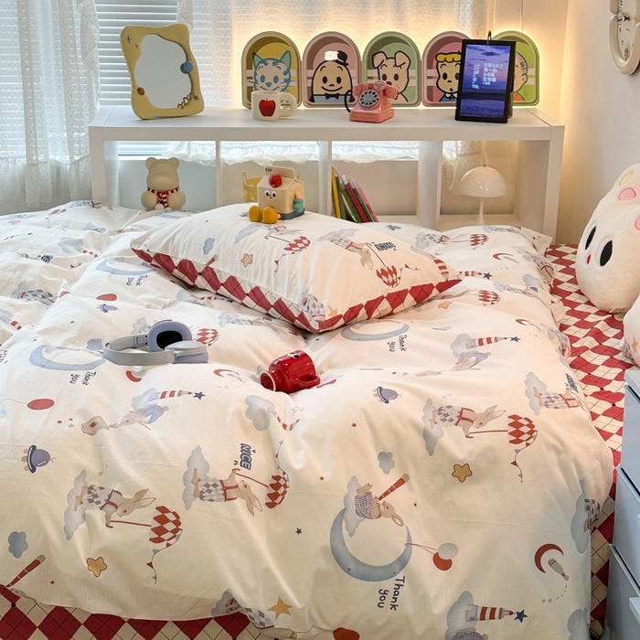 91家纺网 家纺一手货源 找家纺 昔可家纺 2023新款全棉四件套-洛丽塔风 梦境之旅