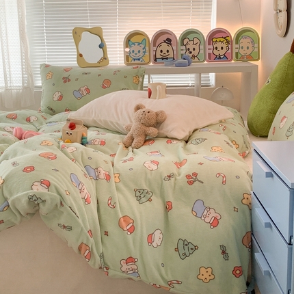 91家纺网 家纺一手货源 找家纺 （总）昔可家纺 2023新款圣诞款四件套