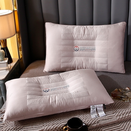 91家纺网 家纺一手货源 找家纺 梦叶草 2023新款莫代尔壳恩士决明子枕芯护颈酒店枕头 壳恩士决明子枕-驼色*1