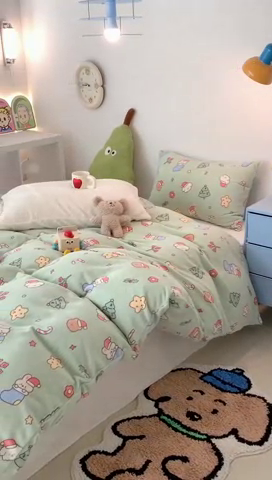 91家纺网 家纺一手货源 找家纺 昔可家纺 2023新款圣诞款四件套 圣诞小礼物