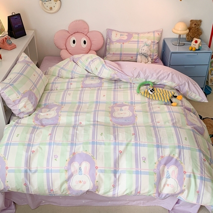 91家纺网 家纺一手货源 找家纺 （总）昔可家纺 2023新款全棉四件套-ins卡通系列