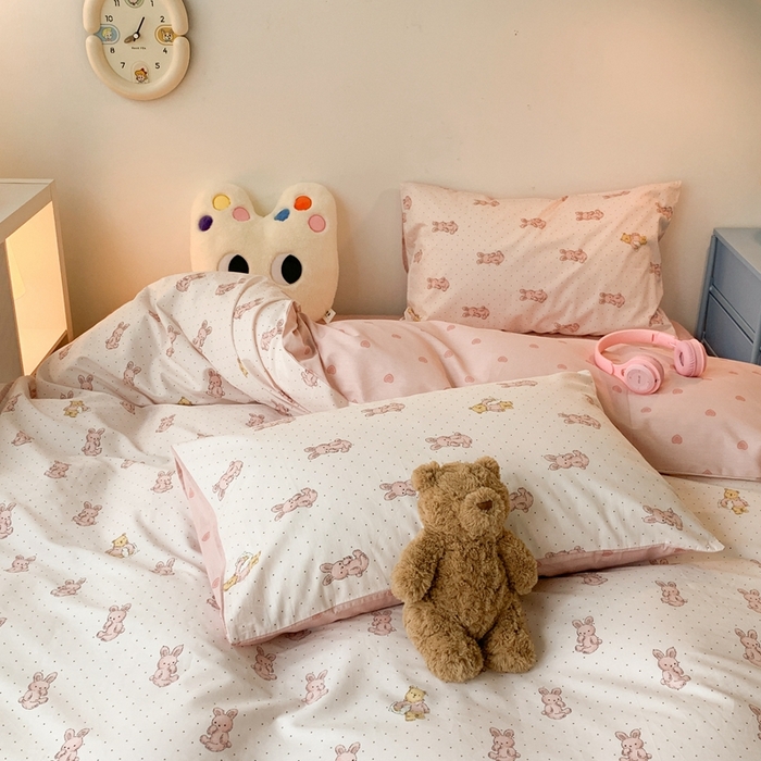 91家纺网 家纺一手货源 找家纺 （总）昔可家纺 2023新款全棉四件套-萌趣卡通