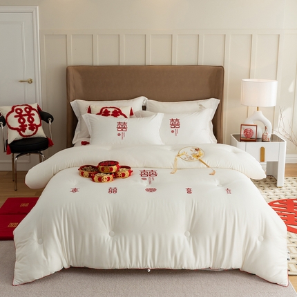（总）丽笙被芯 2023新款婚庆嫁娶喜字被