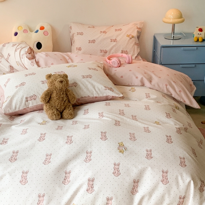 91家纺网 家纺一手货源 找家纺 （总）昔可家纺 2023新款全棉四件套-萌趣卡通