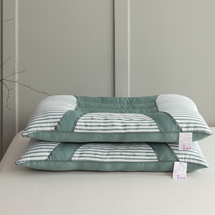 91家纺网 家纺一手货源 找家纺 梦叶草 2023新款全棉锦绣磁石决明子枕芯 全棉锦绣磁石决明子绿色*1