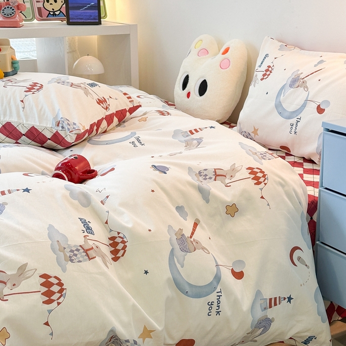 91家纺网 家纺一手货源 找家纺 昔可家纺 2023新款全棉四件套-洛丽塔风 梦境之旅