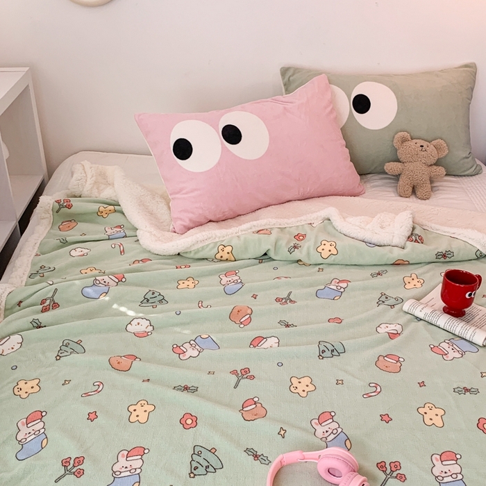 91家纺网 家纺一手货源 找家纺 昔可家纺 2023新款圣诞款毯子 圣诞小礼物