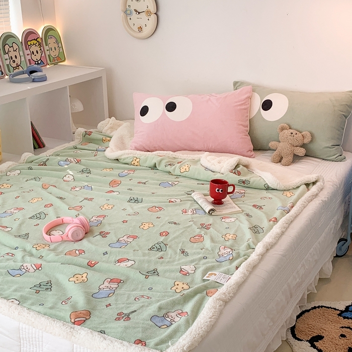 91家纺网 家纺一手货源 找家纺 昔可家纺 2023新款圣诞款毯子 圣诞小礼物