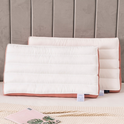 91家纺网 家纺一手货源 找家纺 （总）梦叶草 2023新款无荧光超柔糯感三色纤柔枕芯酒店枕头