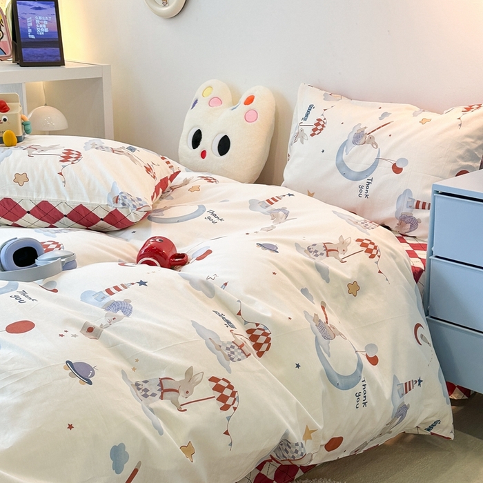 91家纺网 家纺一手货源 找家纺 昔可家纺 2023新款全棉四件套-洛丽塔风 梦境之旅