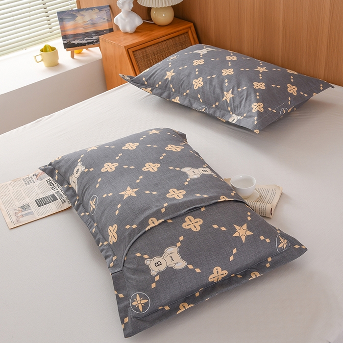 91家纺网 家纺一手货源 找家纺 茗婷家纺 2025外贸跨境电商亚马逊速卖通防口水头油枕套欧美多多TEMU SHEIN 灰小熊