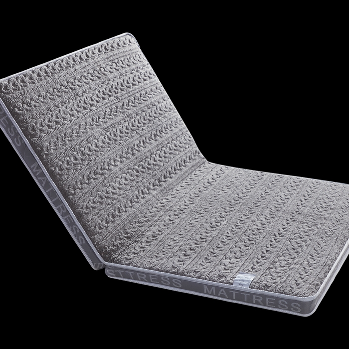 91家纺网 家纺一手货源 找家纺 时奥家纺 2023新款羊羔绒椰棕床垫 3分棕+1分胶(6cm）灰