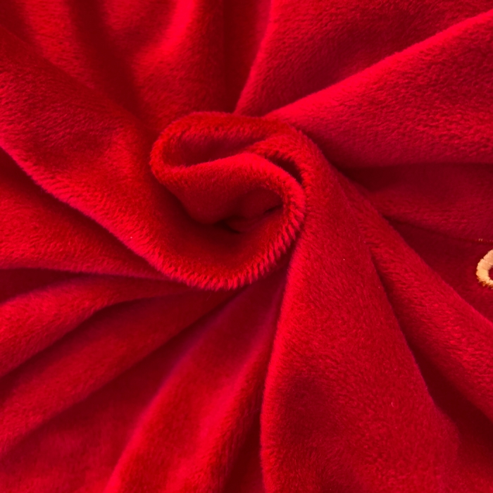 91家纺网 家纺一手货源 找家纺 （总）宜家坊 2023秋冬新款高克重牛奶绒婚庆轻奢花卉刺绣-玫瑰庄园千禧红