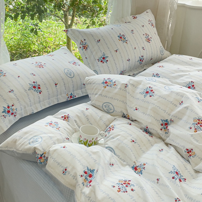 91家纺网 家纺一手货源 找家纺 金鑫汇 2023新款喷气全棉枕套一对  伯爵夫人