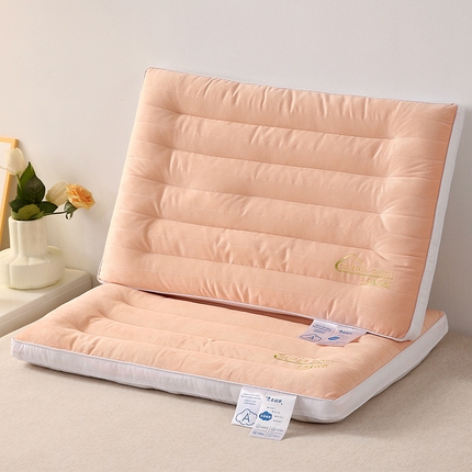 91家纺网 家纺一手货源 找家纺 梦叶草 2023新款云柔绒感舒适枕芯酒店枕头 云柔绒感枕48*74cm-红色