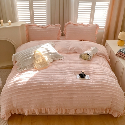 91家纺网 家纺一手货源 找家纺 （总）璞素 2023新款流苏绒四件套