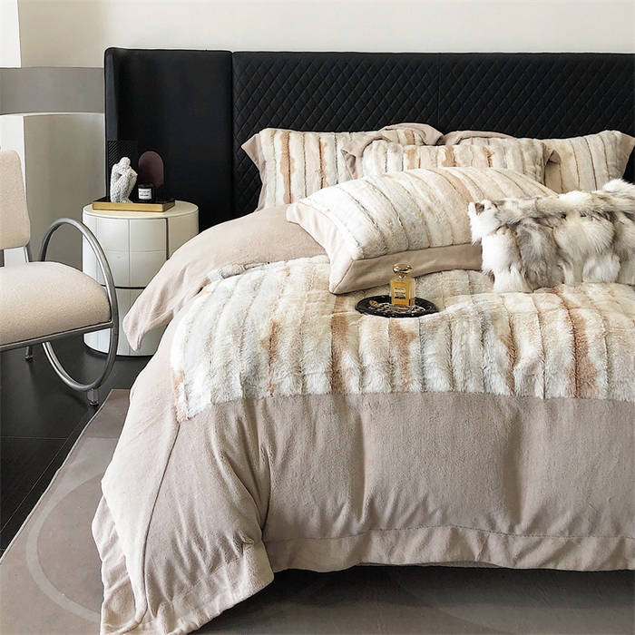 91家纺网 家纺一手货源 找家纺 馨蕊家居 2023秋冬轻奢煦暖绒系列四件套-托斯卡纳 托斯卡纳-美拉德