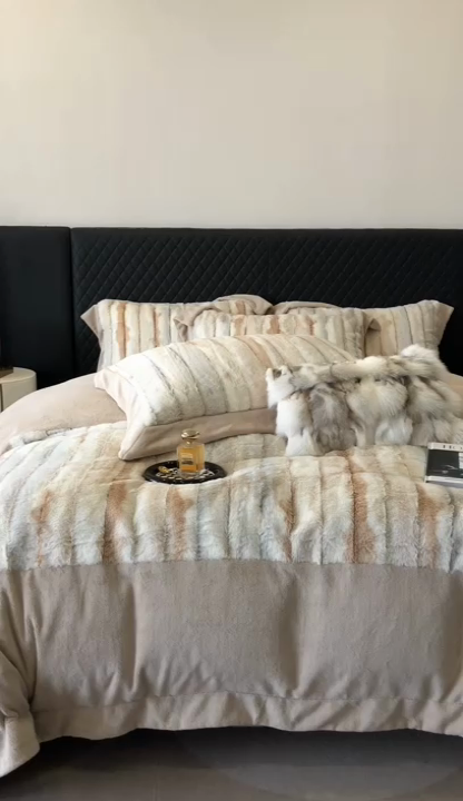 91家纺网 家纺一手货源 找家纺 馨蕊家居 2023秋冬轻奢煦暖绒系列四件套-托斯卡纳 托斯卡纳-美拉德