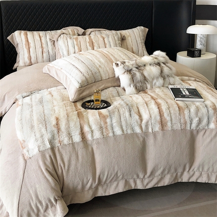 91家纺网 家纺一手货源 找家纺 馨蕊家居 2023秋冬轻奢煦暖绒系列四件套-托斯卡纳 托斯卡纳-美拉德