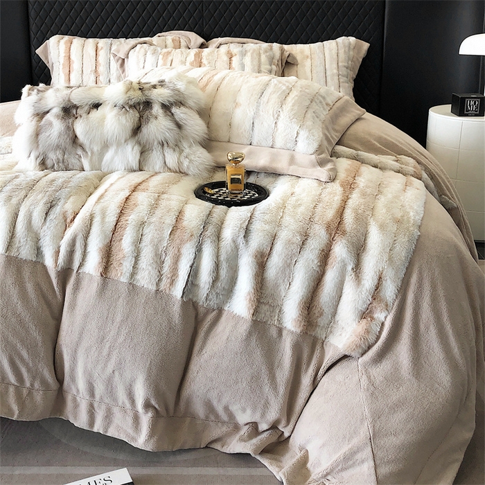 91家纺网 家纺一手货源 找家纺 馨蕊家居 2023秋冬轻奢煦暖绒系列四件套-托斯卡纳 托斯卡纳-美拉德