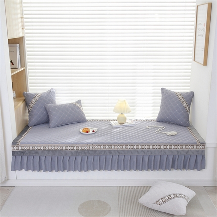 91家纺网 家纺一手货源 找家纺 （总）共鸣沙发垫 2023新款定制九支婴儿绒飘窗垫