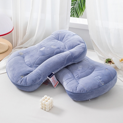 91家纺网 家纺一手货源 找家纺 （总）织布人 2023新款婴幼儿童学生枕芯A类婴肤绒可水洗护颈枕头枕芯