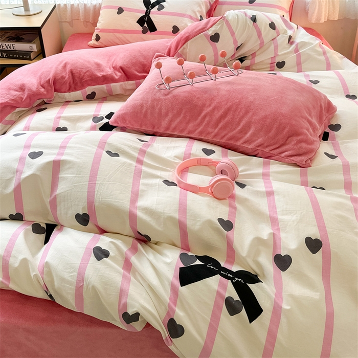 91家纺网 家纺一手货源 找家纺 （总）昔可家纺 2023新款全棉加绒四件套