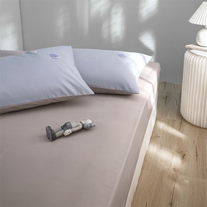 91家纺网 家纺一手货源 找家纺 （总）云胡 2023新款流浪地球高支纯棉轻磨毛绣花工艺四件套