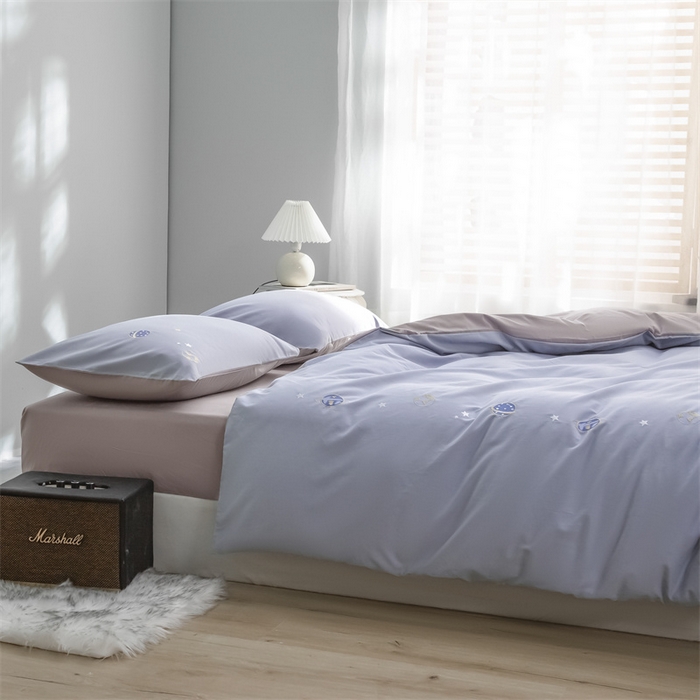 91家纺网 家纺一手货源 找家纺 （总）云胡 2023新款流浪地球高支纯棉轻磨毛绣花工艺四件套