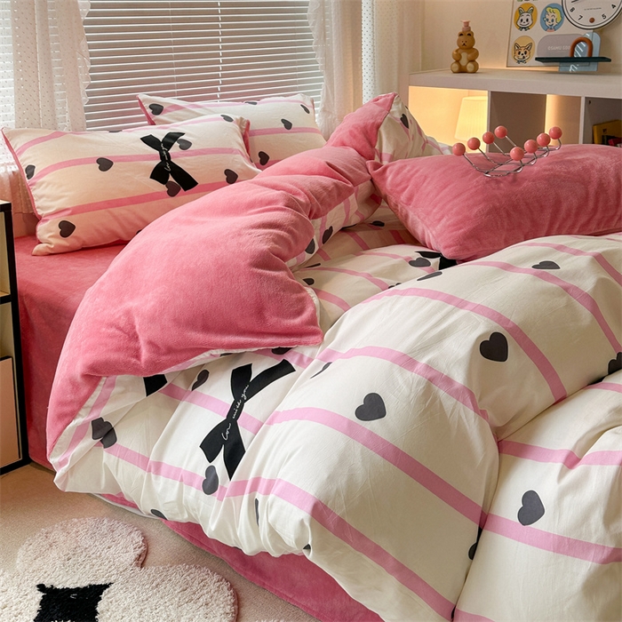 91家纺网 家纺一手货源 找家纺 （总）昔可家纺 2023新款全棉加绒四件套